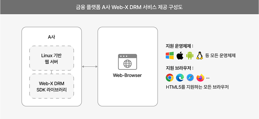 Web-X DRM 구성도